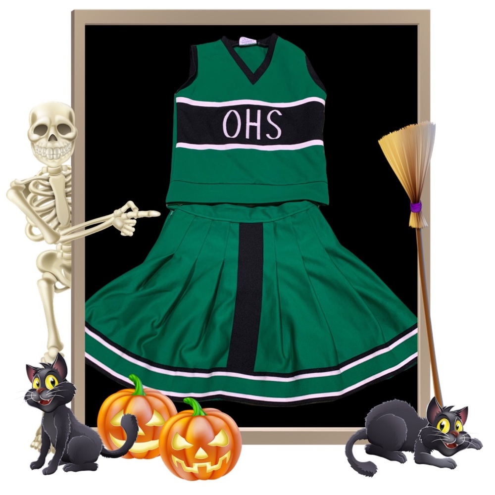 Halloween Cheerleader 3. Authentic Cheerleader Outfit. Gem